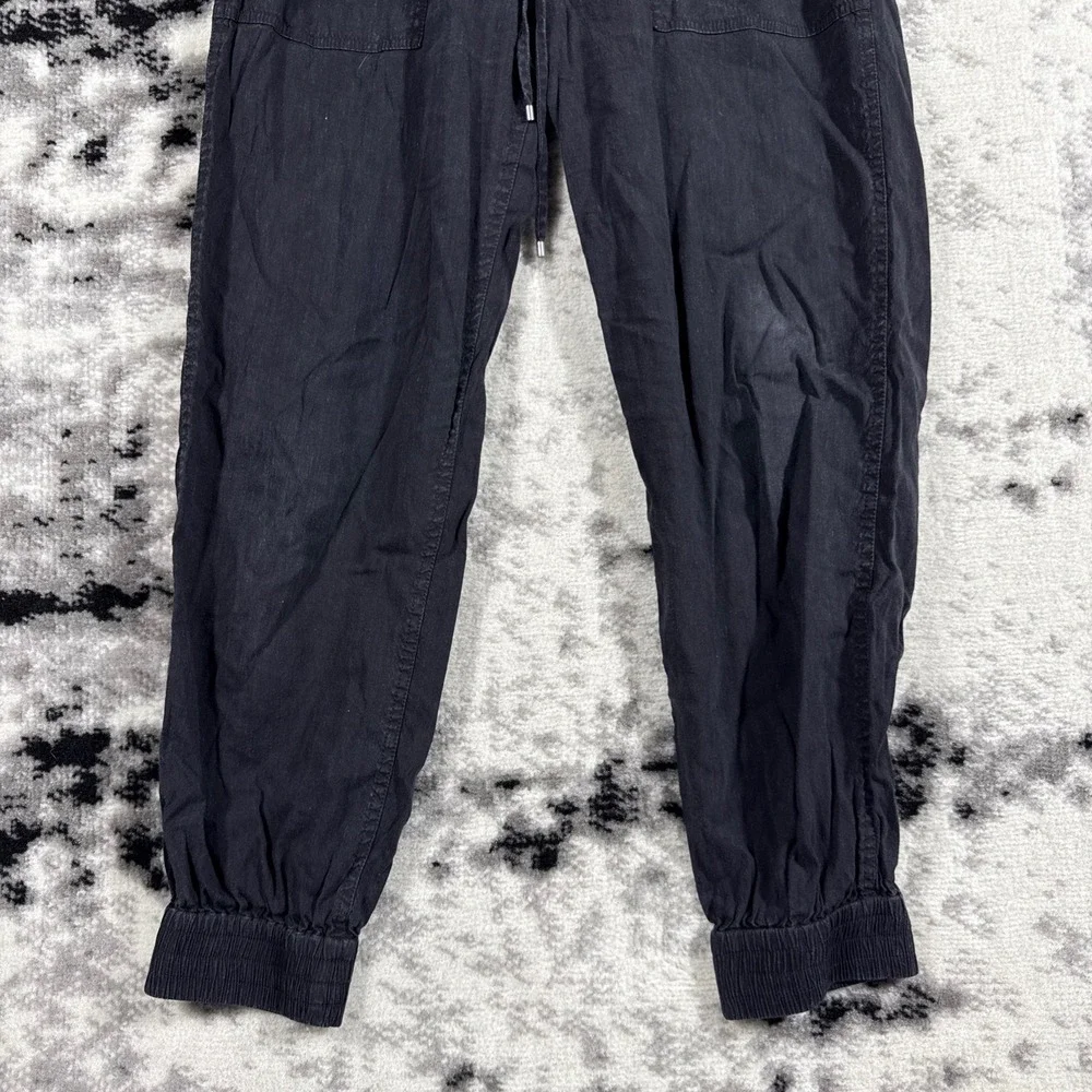 Theory Womens Jogger Pants Size 4 Black Drawstring Elastic Waist‎ Casual